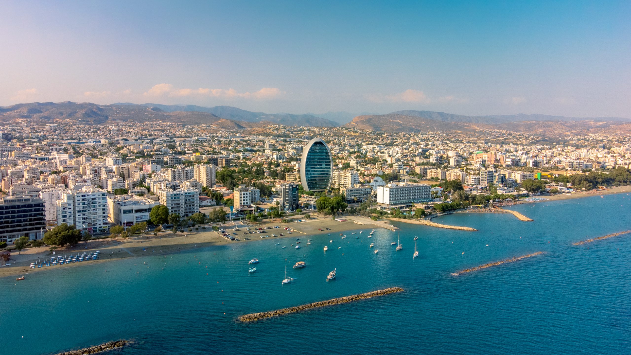 Cityscape of Limassol with the Oval. Cyprus